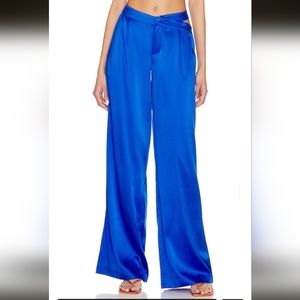 SER.O.YA Zarri Silk Pant Royal Blue Medium BNWT
